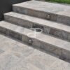 escalier en travertin gris apex pierre