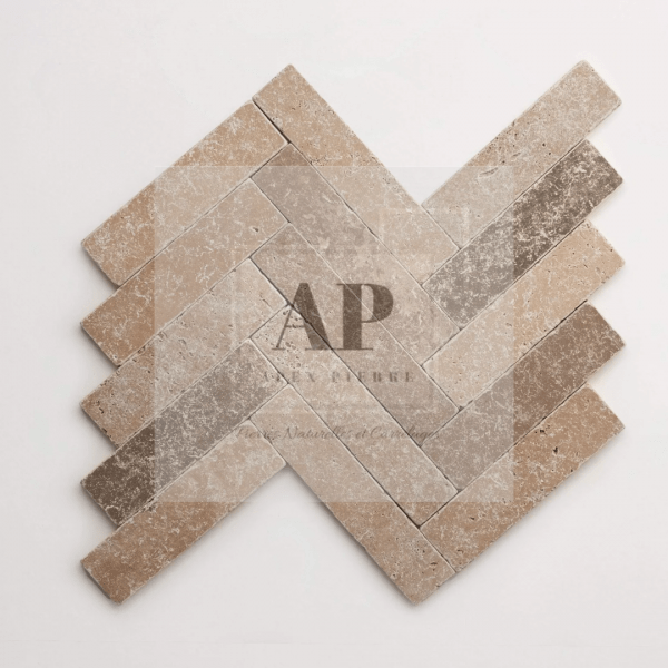 Apex Pierre, spécialiste de la vente de Pierres Naturelles - Travertin Chevron
