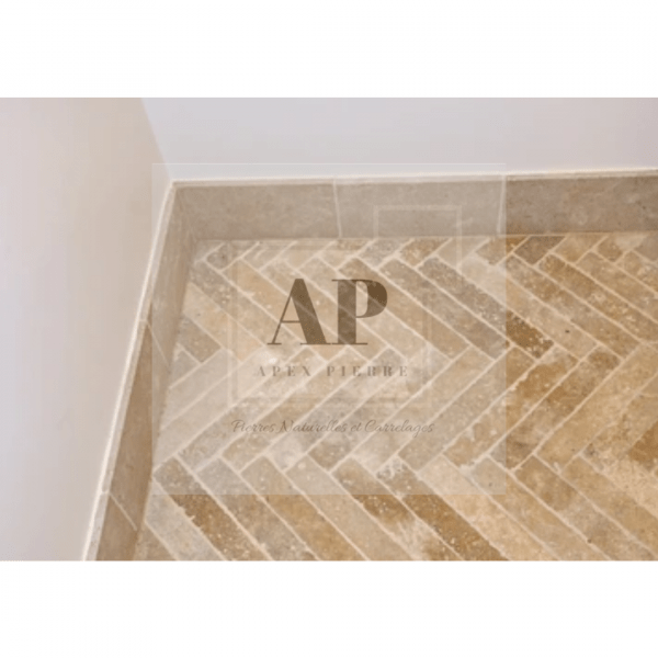 Apex Pierre, spécialiste de la vente de Pierres Naturelles - Travertin Chevron